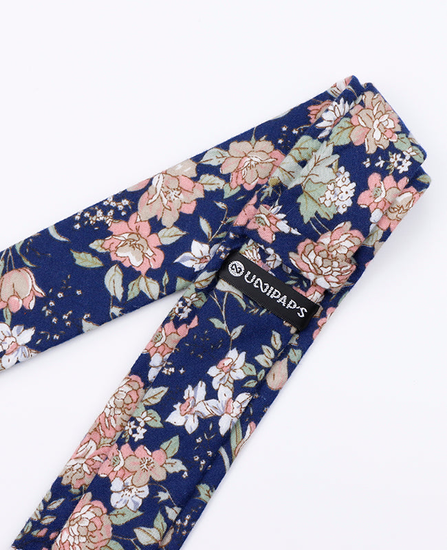 Cravatta Liberty Blu n°3 Uomo in Cotone | Charles - Unipap's