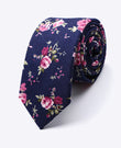 Cravatta Liberty Blu n°4 Uomo in Cotone | Charles - Unipap's