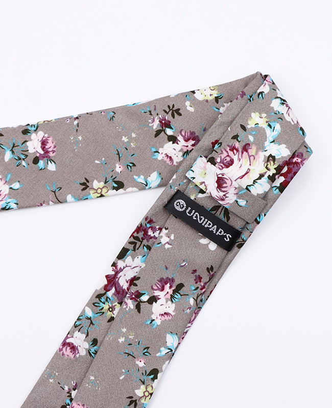 Cravatta Liberty Blu n°1 Uomo in Cotone | Gaspard - Unipap's