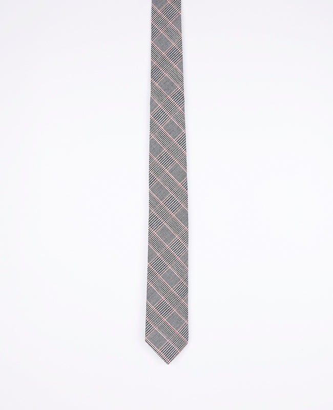Cravatta Tartan Grigio n°2 Uomo in Cotone | Marcel - Unipap's