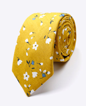 Cravatta Liberty Bianco n°3 Uomo in Cotone | Gaspard - Unipap's