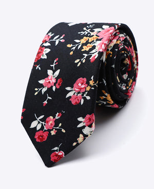 Cravatta Liberty Nero n°1 Uomo in Cotone | Charles - Unipap's