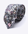 Cravatta Liberty Nero n°2 Uomo in Cotone | Gaspard - Unipap's