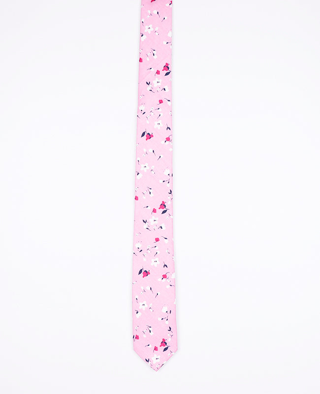 Cravatta Liberty Rosa n°2 Uomo in Cotone | Gaspard - Unipap's