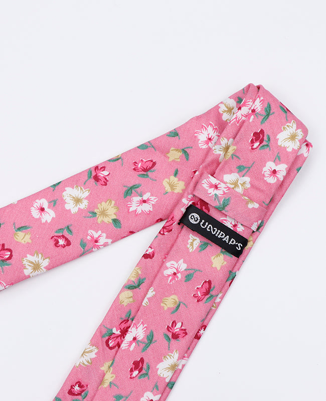 Cravatta Liberty Rosa n°3 Uomo in Cotone | Gaspard - Unipap's