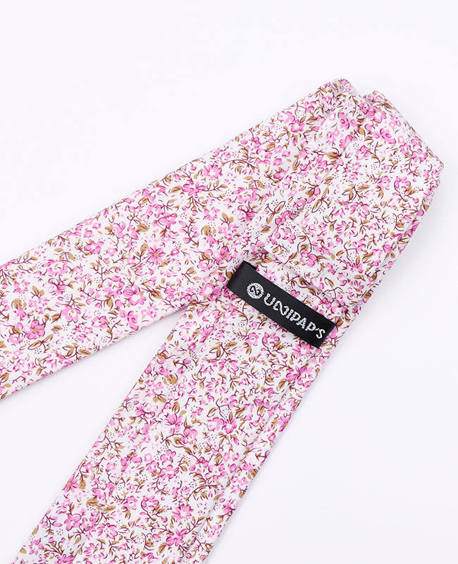 Cravatta Liberty Rosa n°4 Uomo in Cotone | Gaspard - Unipap's