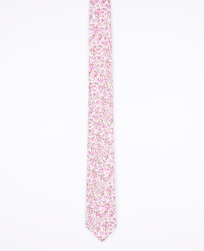 Cravatta Liberty Rosa n°4 Uomo in Cotone | Gaspard - Unipap's