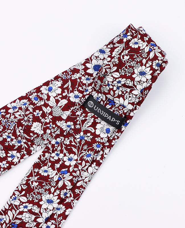 Cravatta Liberty Rosso n°1 Uomo in Cotone | Clovis - Unipap's