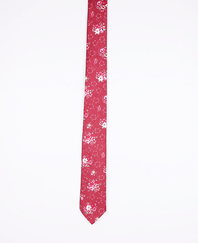 Cravatta Liberty Rosso n°2 Uomo in Cotone | Gaspard - Unipap's