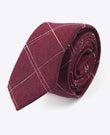Cravatta Tartan Rosso Uomo in Cotone | Marcel - Unipap's
