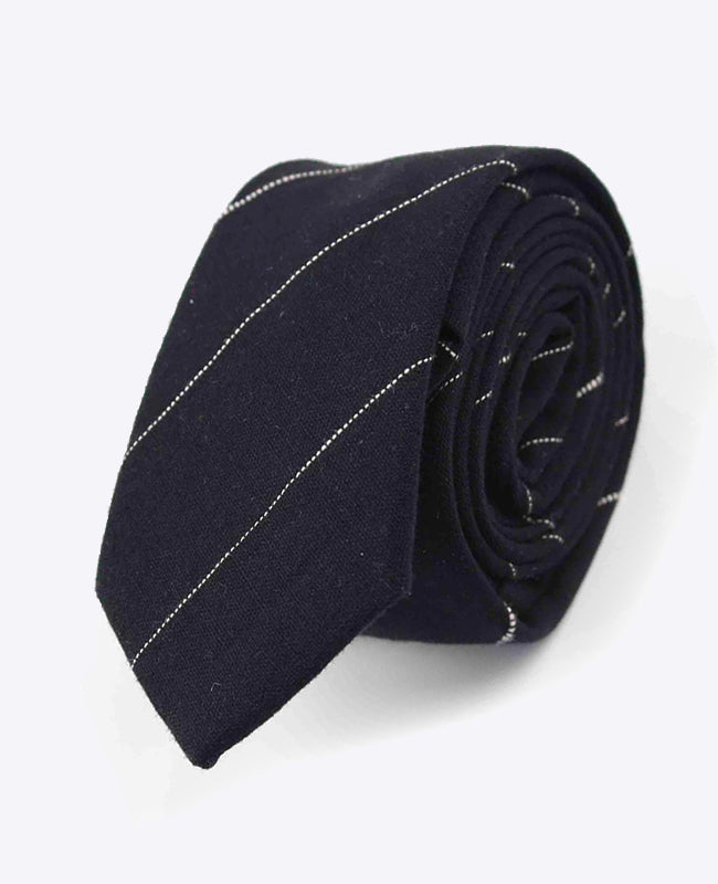 Cravatta Tartan Nero n°1 Uomo in Cotone | Marcel - Unipap's