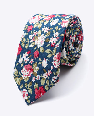 Cravatta Liberty Verde n°1 Uomo in Cotone | Charles - Unipap's