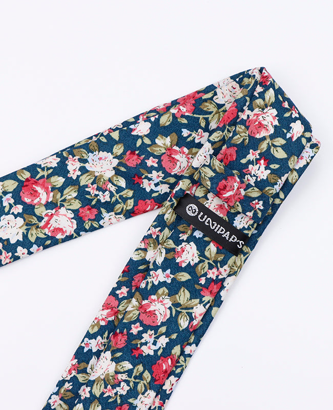 Cravatta Liberty Verde n°1 Uomo in Cotone | Charles - Unipap's