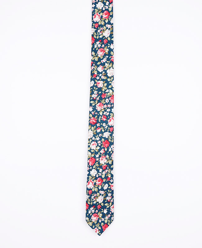 Cravatta Liberty Verde n°1 Uomo in Cotone | Charles - Unipap's