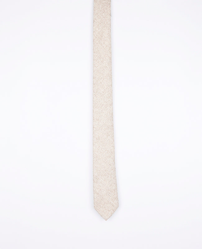 Cravatta Beige n°2 Uomo in Lana | Claude - Unipap's