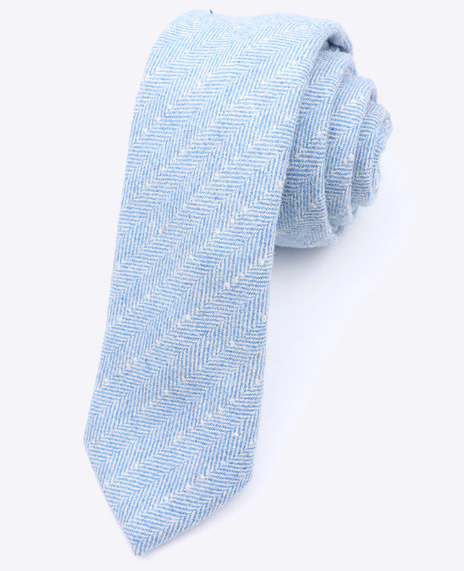 Cravatta Blu n°1 Uomo in Lana | Claude - Unipap's