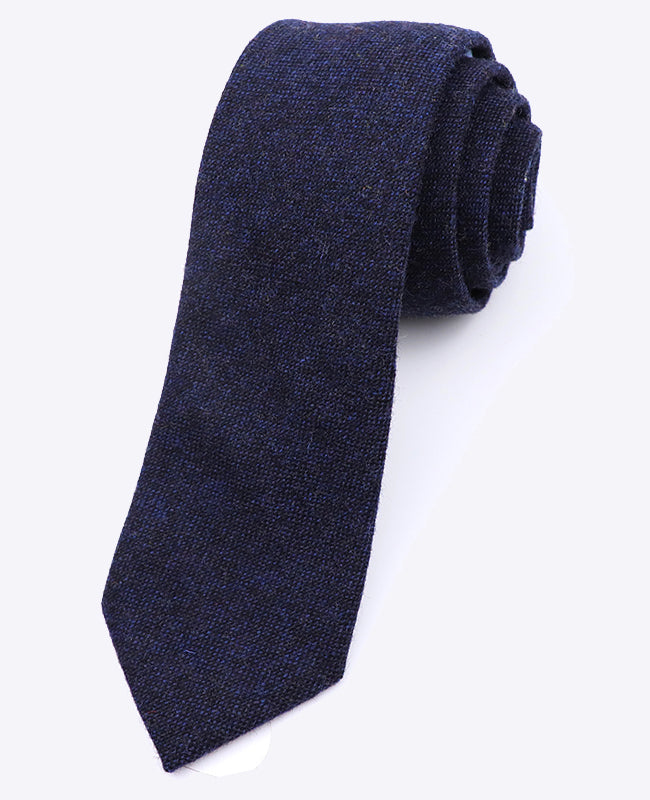 Cravatta Blu n°2 Uomo in Lana | Claude - Unipap's