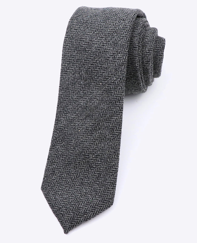 Cravatta Grigio n°10 Uomo in Lana | Norbert - Unipap's