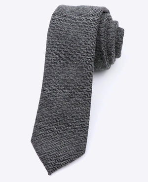 Cravatta Grigio n°10 Uomo in Lana | Norbert - Unipap's