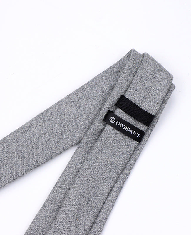 Cravatta Grigio n°5 Uomo in Lana | Claude - Unipap's