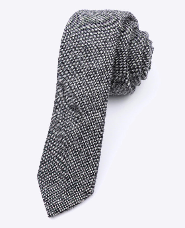 Cravatta Grigio n°5 Uomo in Lana | Claude - Unipap's