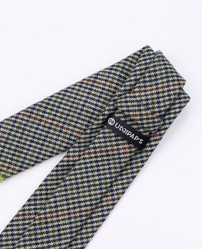 Cravatta Tartan Grigio n°9 Uomo in Lana | Nobert - Unipap's