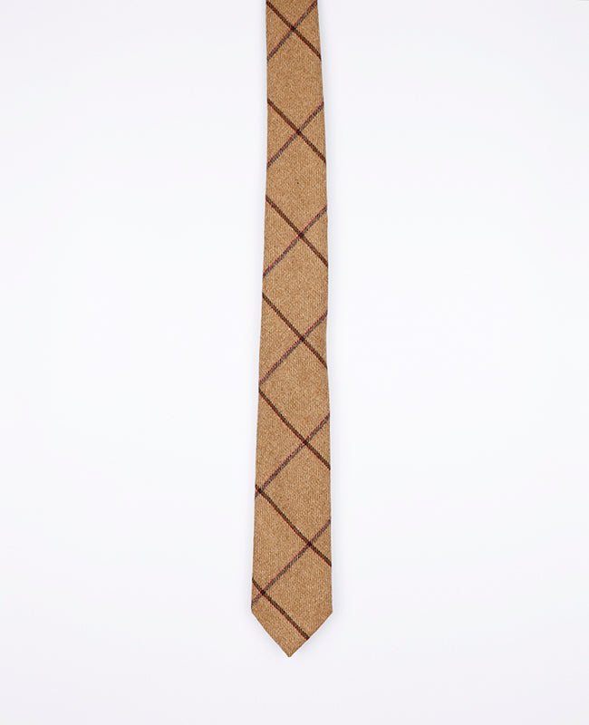 Cravatta Tartan Marrone n°1 Uomo in Lana | Nobert - Unipap's