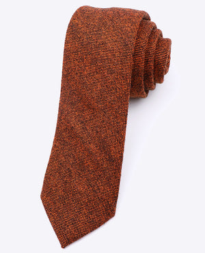 Cravatta Arancione Uomo in Lana | Claude - Unipap's