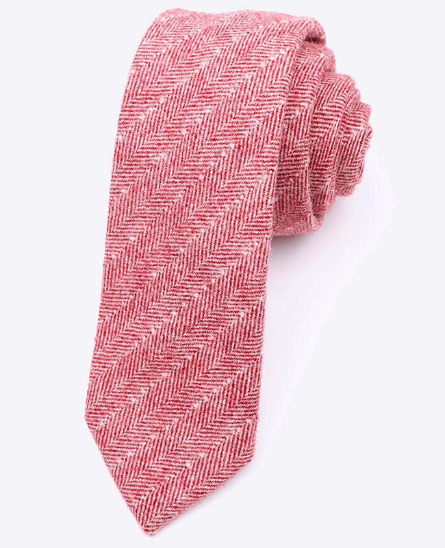 Cravatta Rosso n°1 Uomo in Lana | Claude - Unipap's