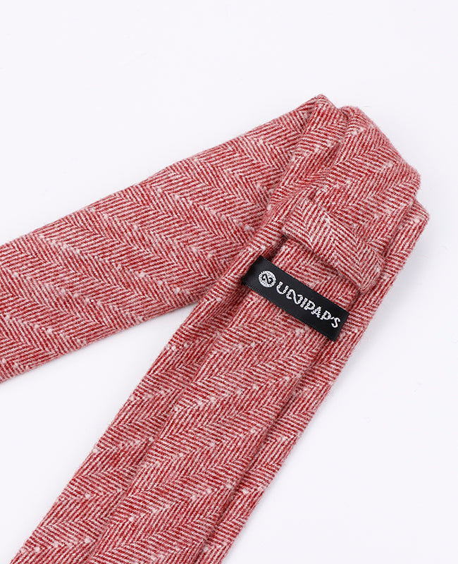 Cravatta Rosso n°1 Uomo in Lana | Claude - Unipap's