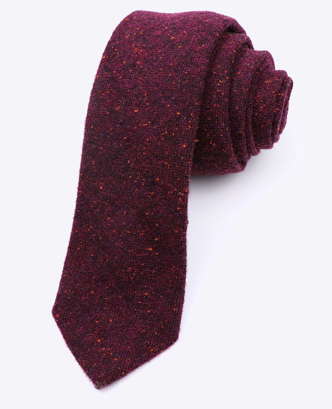 Cravatta Rosso n°2 Uomo in Lana | Claude - Unipap's