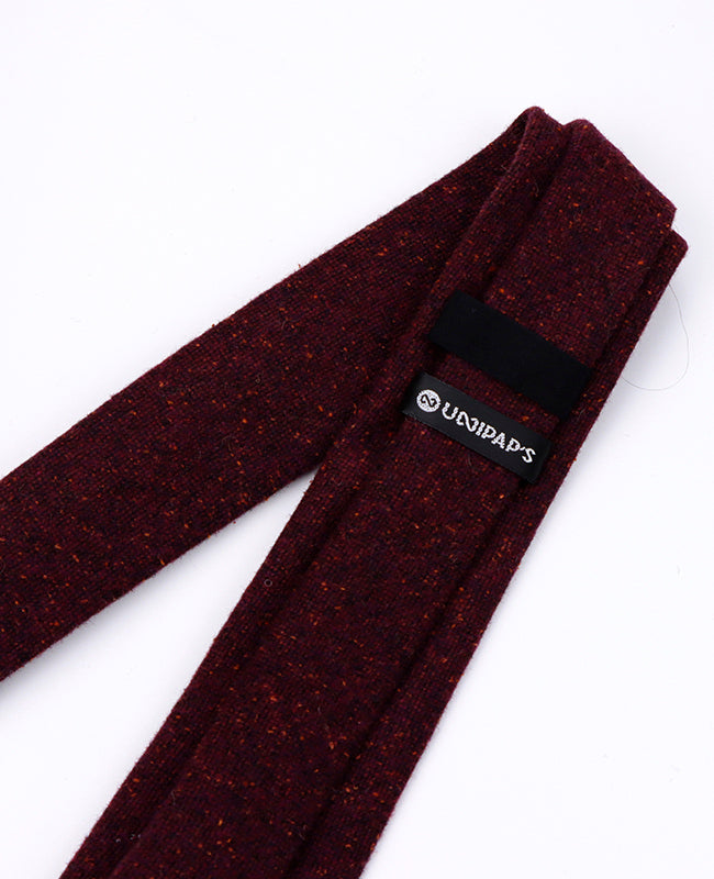 Cravatta Rosso n°2 Uomo in Lana | Claude - Unipap's