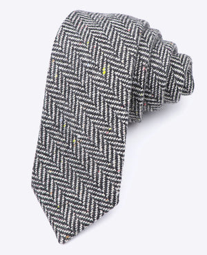 Cravatta Tartan Grigio n°1 Uomo in Lana | Norbert - Unipap's