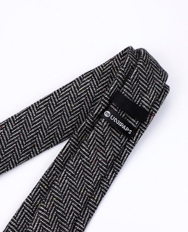 Cravatta Tartan Grigio n°1 Uomo in Lana | Norbert - Unipap's