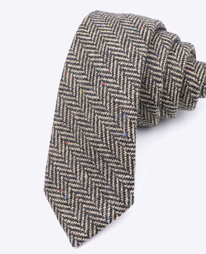 Cravatta Tartan Grigio n°2 Uomo in Lana | Norbert - Unipap's
