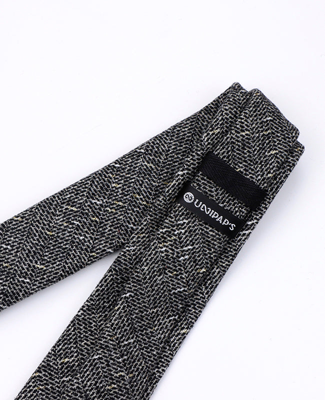 Cravatta Tartan Grigio n°8 Uomo in Lana | Norbert - Unipap's