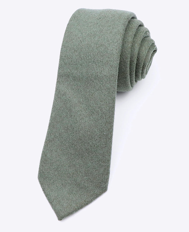 Cravatta Verde n°2 Uomo in Lana | Claude - Unipap's