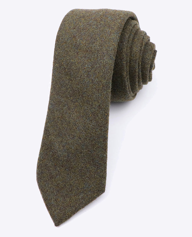 Cravatta Verde n°3 Uomo in Lana | Claude - Unipap's