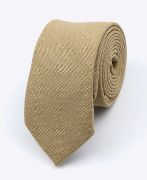 Cravatta Beige n°1 Uomo in Lino | Basile - Unipap's
