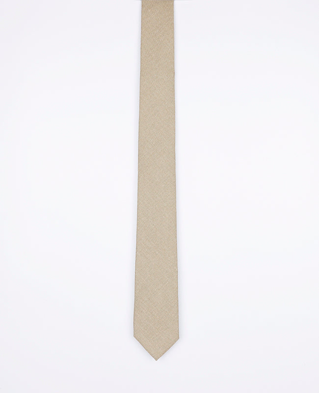 Cravatta Beige n°2 Uomo in Lino | Basile - Unipap's