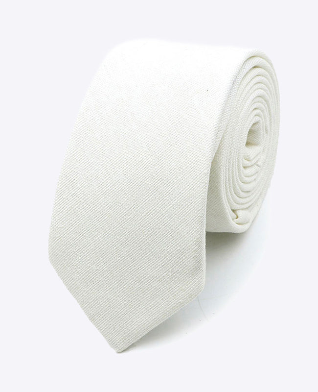Cravatta Bianco n°1 Uomo in Lino | Basile - Unipap's