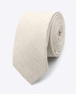 Cravatta Bianco n°2 Uomo in Lino | Basile - Unipap's