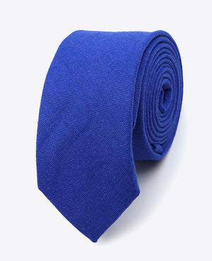 Cravatta Blu n°4 Uomo in Lino | Basile - Unipap's