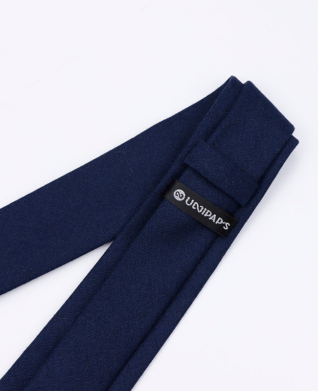 Cravatta Blu n°5 Uomo in Lino | Basile - Unipap's