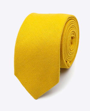 Cravatta Gialla n°1 Uomo in Lino | Basile - Unipap's