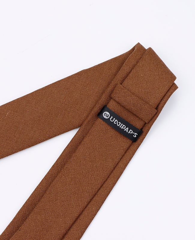 Cravatta Marrone n°1 Uomo in Lino | Basile - Unipap's