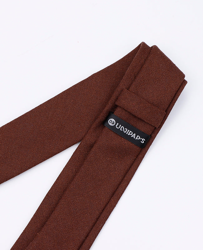 Cravatta Marrone n°2 Uomo in Lino | Basile - Unipap's