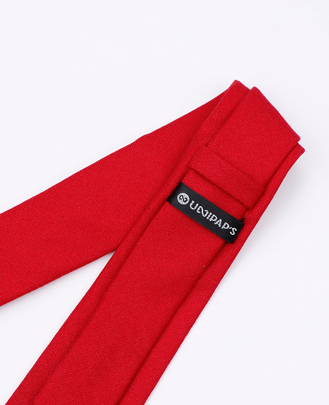 Cravatta Rosso n°3 Uomo in Lino | Basile - Unipap's
