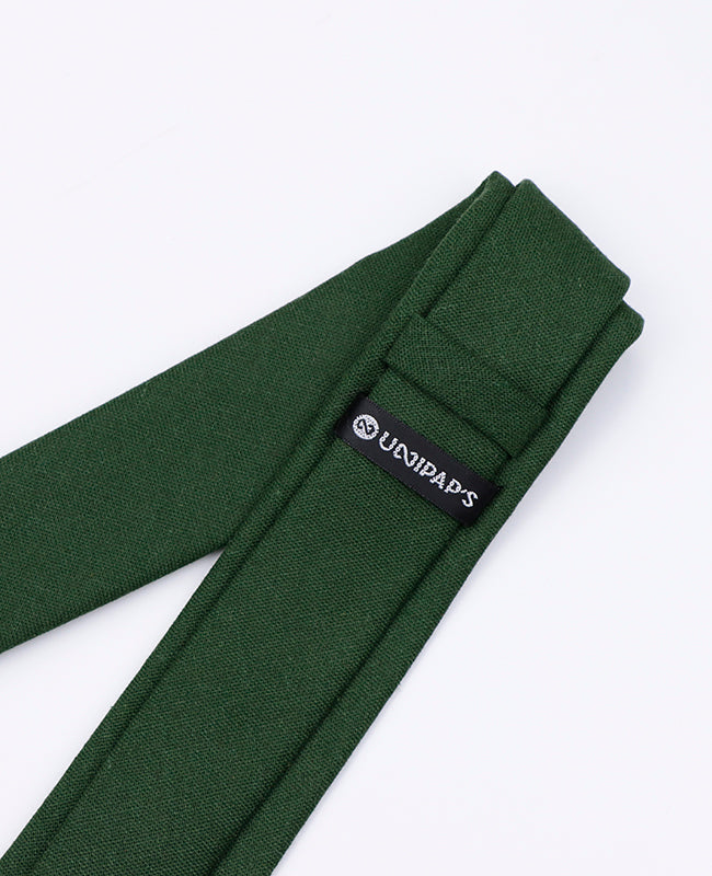 Cravatta Verde n°2 Uomo in Lino | Basile - Unipap's