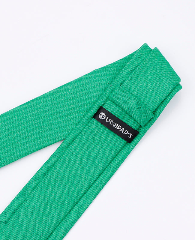 Cravatta Verde n°3 Uomo in Lino | Basile - Unipap's